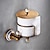 cheap Toilet Paper Holders-Toilet Paper Holders Removable Antique Ceramic/Crystal Roll Paper Holder Matte Brass 1PC