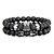 cheap Bracelets-4 pcs 8mm crown king charm beads bracelet for men women natural black matte onyx stone beads father&#039;s day gift, 7.5&quot;