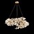 cheap Chandeliers-60 cm LED Gold Chandelier Dimmable Dendritic Structure Spiral Circle Shape Pendant Light Modern Aluminum Anodized 110-120V 220-240V