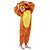 cheap Kigurumi Pajamas-Kid&#039;s Tiger Kigurumi Pajamas Onesie Pajamas Flannel Toison Orange Cosplay For Animal Sleepwear Cartoon Halloween Festival / Holiday