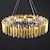 billige Lysekroner-60/80 cm krystal lysekrone vedhæng lys guld luksus moderne ø design rustfrit stål galvaniseret 110-120V 220-240V