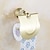abordables Sets de accesorios de Baño-El juego de accesorios dorados para baño incluye toallero, gancho para albornoz, toallero, soporte para papel higiénico, acero inoxidable, para baño doméstico y de hotel montado en la pared.