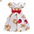 cheap Party Dresses-girls floral lace flower girl fancy princess summer dress short sleeve 2-10year, blue, 6-7 years