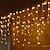 cheap LED String Lights-4m 13ft 96 LED String Lights Dip LED US Plug 110V-120V EU Plug 220V-240V Extendable Curtain Linkable 8 Modes Christmas Decorative Rope String Twinkle Light Warm Cold White RGB
