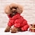 billiga Hundkläder-vinter hundkappa vattentät vindtät hund snödräkt varm fleece vadderade vinterkläder för husdjur för chihuahuapudlar fransk bulldog pomeranian små hundar (röd)