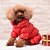 voordelige Jassen-winter hond jas waterdicht winddicht hond sneeuwpak warm fleece gevoerde winter huisdier kleding voor chihuahua poedels franse bulldog pommeren kleine honden (rood)