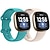 Χαμηλού Κόστους Λουράκια καρπού για Fitbit-2 τμχ Smart Watch Band Συμβατό με Fitbit Versa 4 / Sense 2 / Versa 3 / Sense σιλικόνη Εξυπνο ρολόι Λουρί Ρυθμιζόμενο Ελαστικό Αναπνέει Αθλητικό Μπρασελέ Αντικατάσταση Περικάρπιο