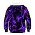 cheap Hoodies &amp; Sweatshirts-Kids Boys&#039; Hoodie Pullover Long Sleeve Graphic 3D Print Purple Children Tops With Pocket  Active Basic Daily Top