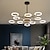 cheap Chandeliers-6/8/10 Heads LED Pendant Light Molecular Chandelier Ring Shape Adjustable Simple Modern Nordic Light Luxury Style Living Room Bedroom Dining Room Restaurant