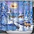 cortina de ducha de navidad baño y gancho arco iris clásico poliéster lindas decoraciones de baño escena espectacular muñeco de nieve santa claus alce árbol abordables Baño de Navidad-cortina de ducha de navidad baño y gancho arco iris clásico poliéster lindas decoraciones de baño escena espectacular muñeco de nieve santa claus alce árbol