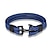 billiga herrsmycken&amp;halsband&amp;ringar-armband för män, robust kohudläderarmband, flerskikts vintage ankararmband manschett - blå med silverankare