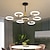 cheap Chandeliers-6/8/10 Heads LED Pendant Light Molecular Chandelier Ring Shape Adjustable Simple Modern Nordic Light Luxury Style Living Room Bedroom Dining Room Restaurant