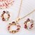 cheap Jewelry Sets-Women&#039;s Jewelry Set Geometrical Flower Fashion Gold Plated Earrings Jewelry Rainbow For Christmas Wedding Halloween Party Evening Gift 1 set