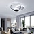 ieftine Montaj Flush &amp; Semi Flush-Plafoniera de 52 cm cu led design cerc lumini pentru montare metal galvanizat stil traditional/clasic nordic 220-240v