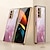 billige Samsung-etui-telefon Etui Til Samsung Galaxy Z Fold 5 Z Fold 4 Z Fold 3 Z Fold 2 Bakdeksel Belegg Ensidig Anti-skrape Linjer / bølger Marmor Herdet glass