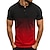 cheap Men&#039;s Golf &amp; Tennis Clothing-Men&#039;s Tennis Shirt Black White Yellow Short Sleeve Sun Protection Breathable Lightweight T Shirt Top Slim Fit Gradient Color Golf Attire Clothes Outfits Wear Apparel
