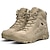 cheap Footwear &amp; Accessories-Men&#039;s Hiking Shoes Hiking Boots Army Tactical Boots Combat Military Ankle Work Boots Windproof Breathable Sweat wicking Comfortable High-Top Outsole Pattern Design Camping Hunting Fishing Suede