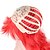 tanie Peruki kostiumowe-peruka gotycka peruka syntetyczna falista falista z grzywką peruka długie czerwone włosy syntetyczne część boczna damska czerwona