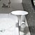 billiga Klassisk-badrumshandfat kran - vit och krom fåfänga hög vattenfall handfat kran hotell / hem duschrumsats enkel handtag ett hål badkar handfat varmvatten blandare kranar