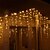 abordables Enchufe eléctrico-Elegante Recepción de Boda Fiesta Luces de Cuerda LED Icicle - 3M x 1M 120 LEDs Impermeables para Exterior con 8 Modos Garland para Patio Jardín y Decoración de Ventanas