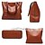 cheap Handbag &amp; Totes-Tote Handbag for Women PU Leather Shoulder Bag Satchel for Girls school work &amp; shopping, brown large