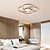 cheap Flush Mounts &amp; Semi Flush Mounts-3/4/5 Heads LED Ceiling Light Modern Geometric Flower Shape Aluminum Living Room Bedroom Home Office
