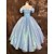 cheap Movie &amp; TV Theme Costumes-Princess Cinderella Bride Dress Cosplay Costume Women&#039;s Movie Cosplay Vacation Dress Blue Dress Christmas Halloween New Year Organza Satin