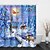 cortina de ducha de navidad baño y gancho arco iris clásico poliéster lindas decoraciones de baño escena espectacular muñeco de nieve santa claus alce árbol abordables Baño de Navidad-cortina de ducha de navidad baño y gancho arco iris clásico poliéster lindas decoraciones de baño escena espectacular muñeco de nieve santa claus alce árbol