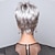 billiga äldre peruk-grå peruk för kvinnor syntetisk peruk naturlig rak peruk med lugg korta peruker