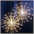 voordelige LED-lichtstrengen-outdoor waterdichte vuurwerk lichten 180 led starburst koperdraad twinkelende lichten 8 modi kerstverlichting met afstandsbediening hangende lichten voor feest bruiloft patio slaapkamer tuin decoratie