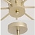 abordables Montajes al ras y montajes semi al ras-8 cabezas de luz de techo led estilo nórdico diseño de racimo dorado luces de montaje empotrado metal sputnik lineal mini acabados pintados moderno 110-120v 220-240v