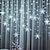 olcso LED szalagfények-3,5 m 96 leds karácsonyi hópehely led ablak függöny tündérfüzér fények 8 mód ip65 vízálló ünnep szilveszteri buli esküvő csatlakoztatható hullám ac110v 220v eu us csatlakozó