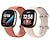 preiswerte Uhrenarmbänder für Fitbit-2 Stücke Smartwatch-Band Kompatibel mit Fitbit Versa 4 / Sense 2 / Versa 3 / Sense Silikon Smartwatch Gurt Verstellbar Elasthan Atmungsaktiv Sportband Ersatz Armband
