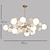 levne Lustry-Lustr 90 cm severský styl globální žárovky umělecké moderní móda kov 110-120v 220-240v
