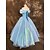 cheap Movie &amp; TV Theme Costumes-Princess Cinderella Bride Dress Cosplay Costume Women&#039;s Movie Cosplay Vacation Dress Blue Dress Christmas Halloween New Year Organza Satin