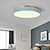 cheap Flush Mounts &amp; Semi Flush Mounts-30 cm LED Ceiling Light Nordic Style Basic Flush Mount Lights Modern Metal Sector Painted Finishes Wood Yellow Black White Green Blue Gray Pink 110-120V 220-240V