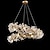 cheap Chandeliers-60 cm LED Gold Chandelier Dimmable Dendritic Structure Spiral Circle Shape Pendant Light Modern Aluminum Anodized 110-120V 220-240V