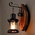 cheap Wall Sconces-Wall Lamp Retro Vintage Rustic Nordic Glass Wall Scone 40W for Bedroom Bedside Industrial Wall Light Fixtures Bedroom Aisle Staircase Lamps