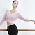 رخيصةأون ملابس رقص الباليه-تنفس الباليه أعلى ضمادة أداء تدريب المرأة طويلة الأكمام الطبيعية متماسكة