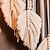 abordables Atrapasueños-Atrapasueños borla tejida a mano hoja de macramé colgante de pared decoración arte estilo boho blanco 97 * 25 cm