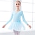 Недорогие Одежда для балета-дышащее балетное платье с бантом(ами) рюшами с разрезом для девочек для тренировок длинные рукава высокий спандекс