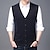 cheap Men&#039;s Cardigan Sweater-Men&#039;s Sweater Vest Wool Sweater Cardigan Knit Knitted Braided Solid Color Deep V Basic Soft Daily Weekend Clothing Apparel Winter Fall Green Wine M L XL