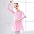 economico Abbigliamento danza classica-vestito da balletto traspirante fiocco (i) increspato con giunture divise prestazioni di allenamento per ragazze manica lunga alto spandex