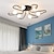 ieftine Design Glob-Lumina de tavan cu LED de 72 cm, stil nordic, candelabru cu lumină metalică, sputnik liniar, finisaje mini pictate moderne, 110-120v 220-240v