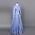 cheap Historical &amp; Vintage Costumes-Duchess Victorian 1910s Edwardian Vacation Dress Dress Party Costume Prom Dress Women&#039;s Feather Costume Blue Vintage Cosplay Daily Wear Long Sleeve Floor Length Ball Gown Plus Size / Blouses
