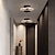 billige Indbyggede og semiindbyggede ophæng-led korridor lampe moderne enkel nordisk guld sort indgang hall lampe led yang bordlampe garderobe veranda lampe korridor lys