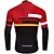 cheap Women&#039;s Cycling Clothing-21Grams Men&#039;s Cycling Jersey Long Sleeve Bike Jersey Top with 3 Rear Pockets Mountain Bike MTB Road Bike Cycling UV Resistant Warm Breathable Black Color Block Polyester Sports Clothing Apparel