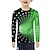 cheap Tees &amp; Shirts-Kids Boys T shirt Optical Illusion Outdoor 3D Print Long Sleeve Active 3-12 Years Summer Green Black Blue