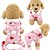 baratos Macacão-pijamas de pelúcia para cachorro para clima frio roupas de 4 patas para cachorro gato filhote de cachorro elástico gatinho macacão com botões quente macio pet macacão casaco de inverno
