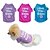 billige Hundetøj-Kat Hund T-shirt Stjerner Hundetøj Hvalpe tøj Hund outfits Åndbart Blå Lilla Lys pink Kostume til Girl and Boy Dog Bomuld XS S M L